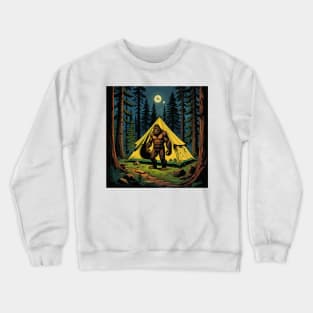 Bigfoot In The Campsite Crewneck Sweatshirt